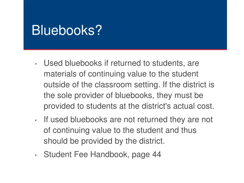 bluebooks