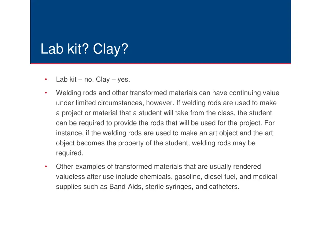 lab kit clay