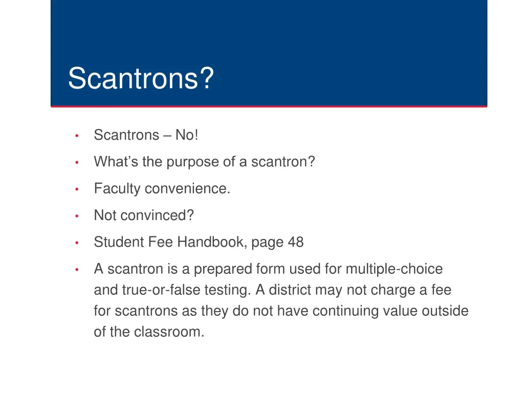 scantrons