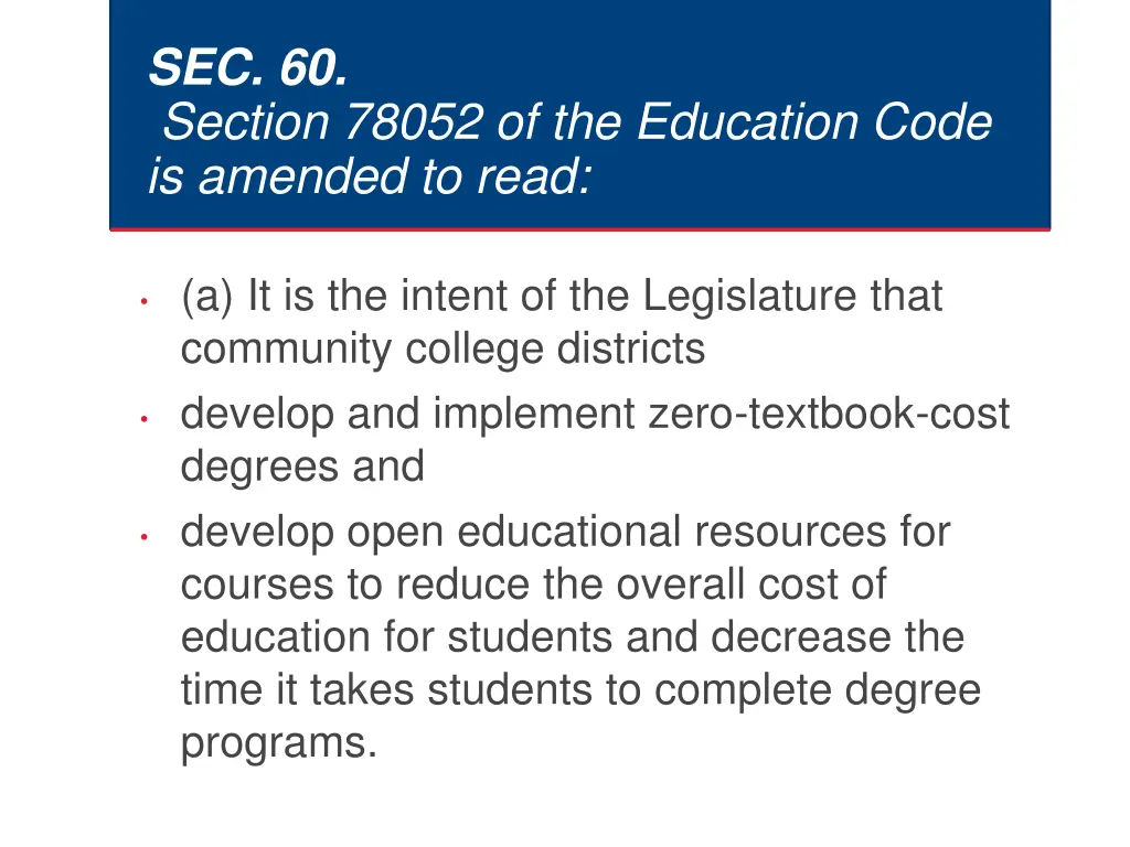 sec 60 section 78052 of the education code