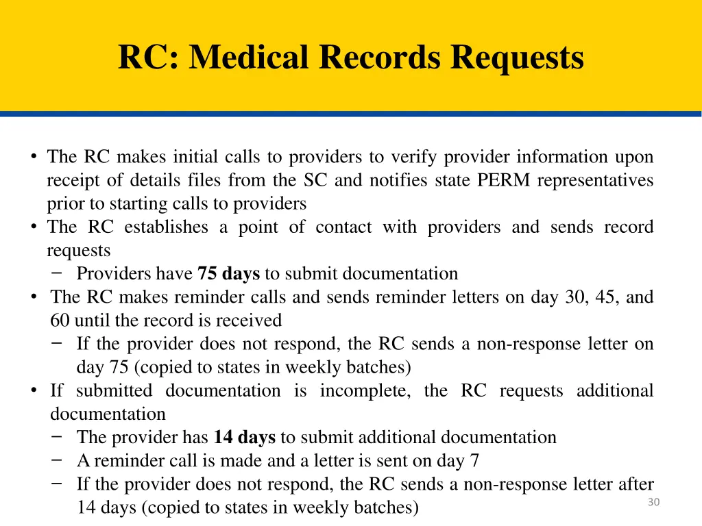 rc medical records requests