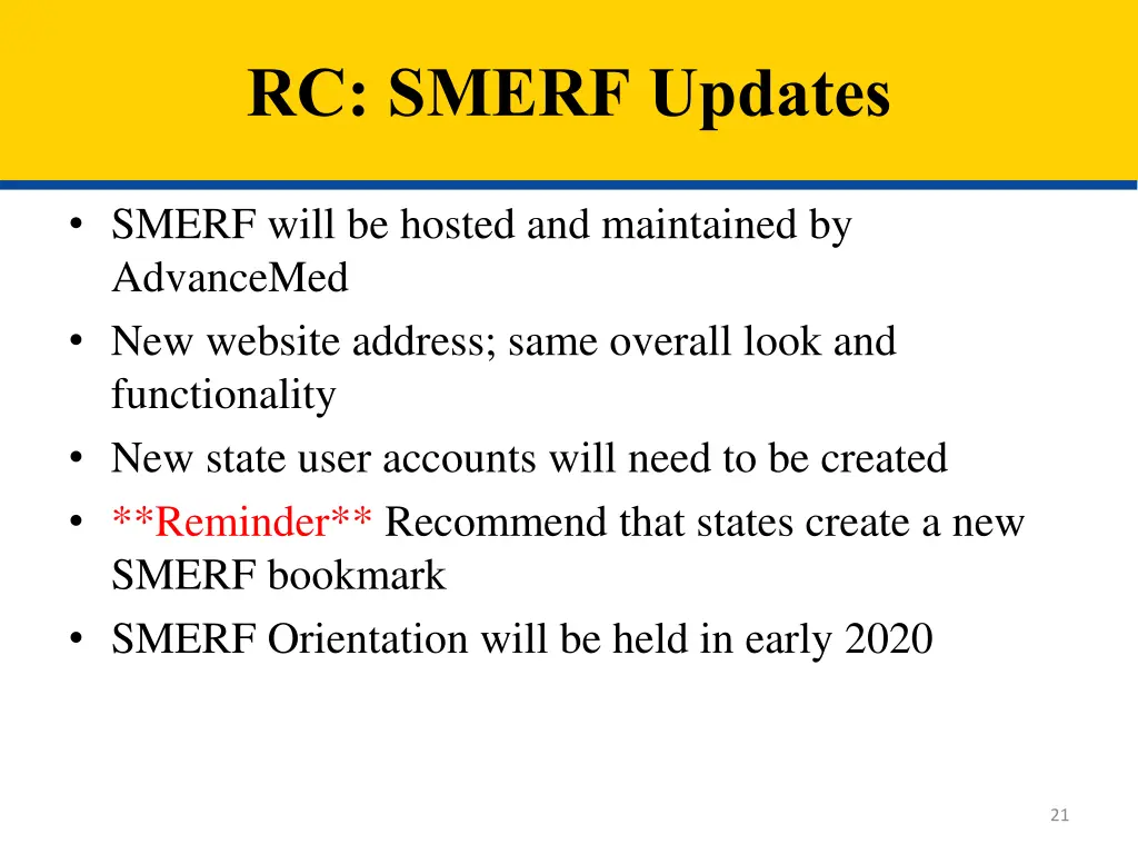 rc smerf updates