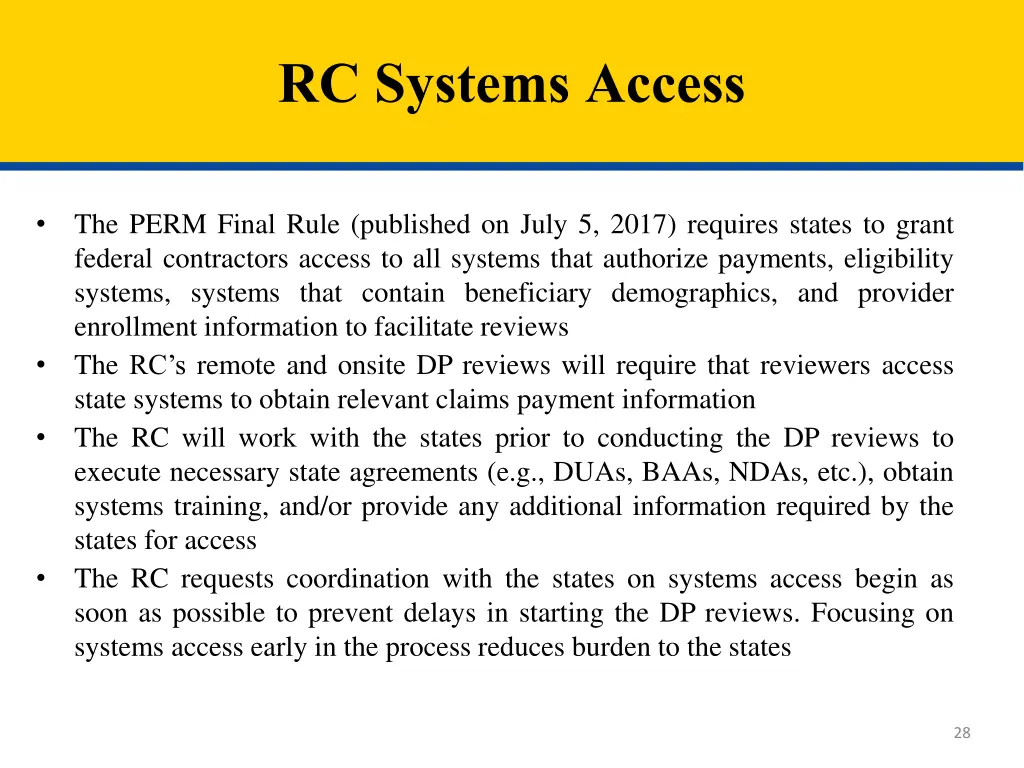 rc systems access