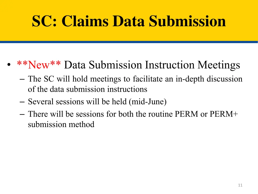 sc claims data submission