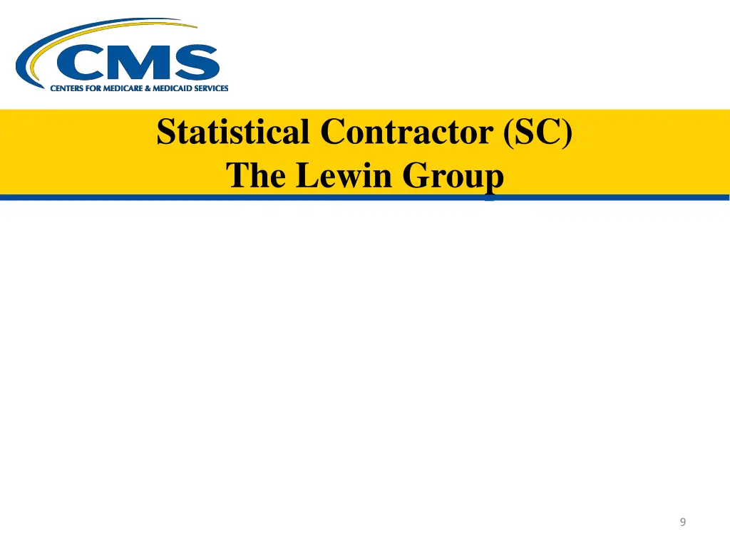 statistical contractor sc the lewin group