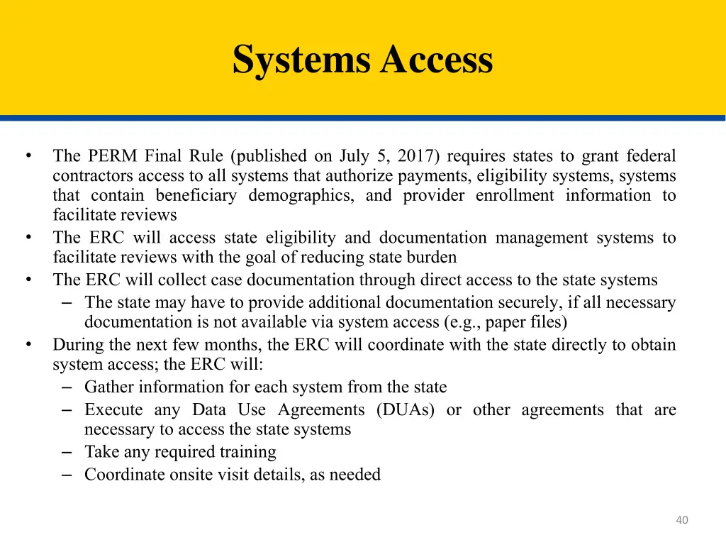 systems access