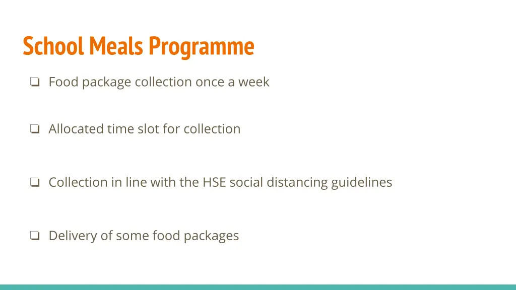 school meals programme