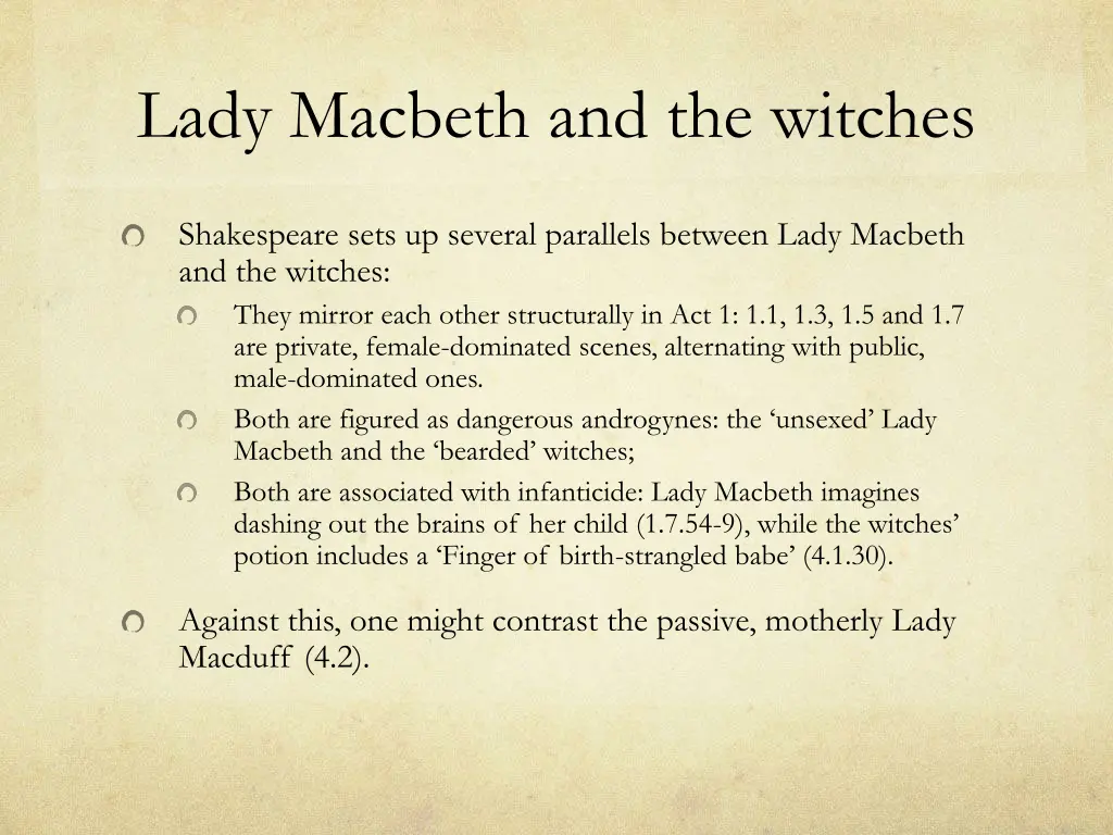 lady macbeth and the witches