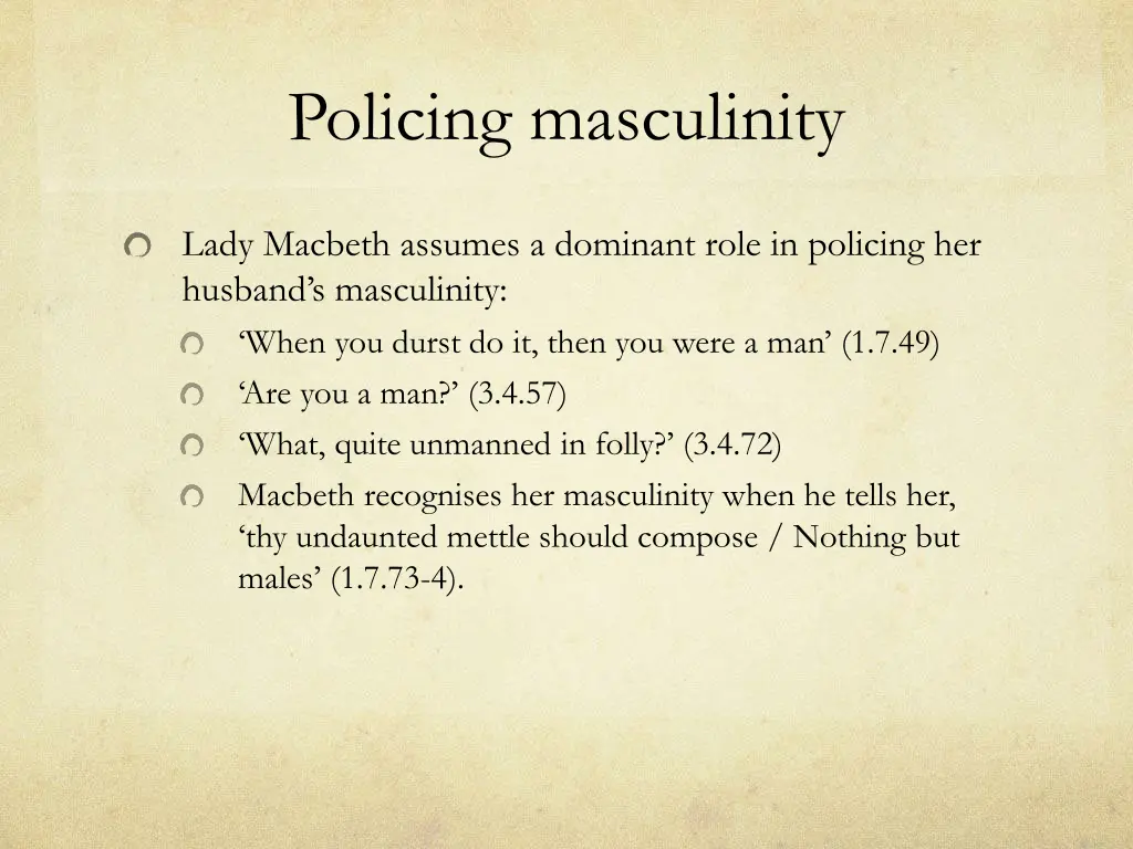 policing masculinity