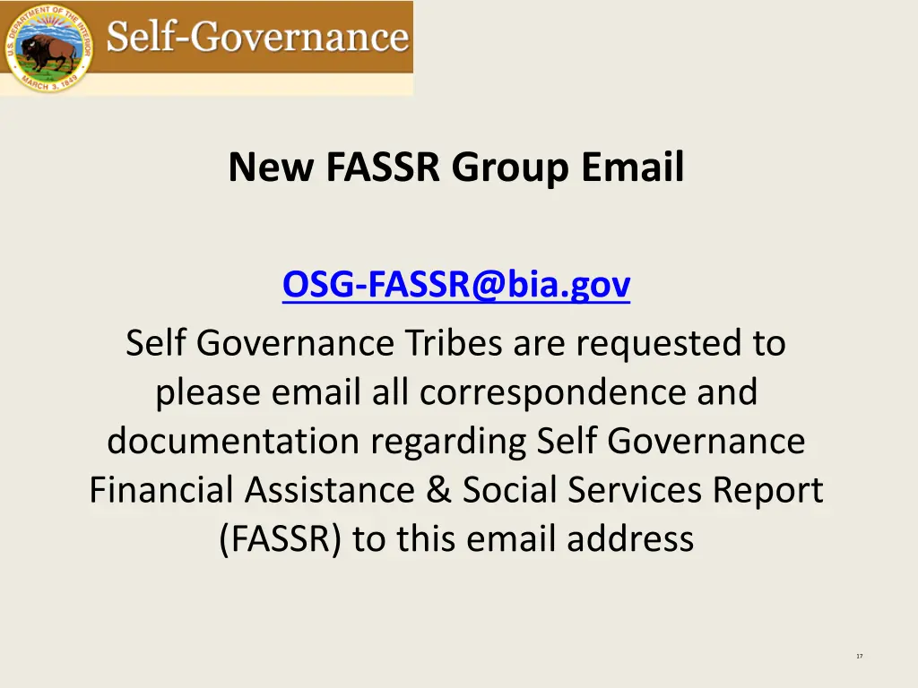 new fassr group email