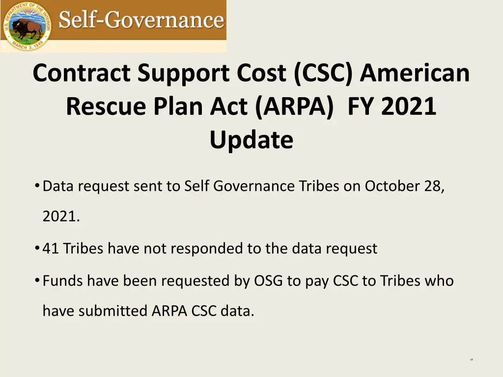 contract support cost csc american rescue plan