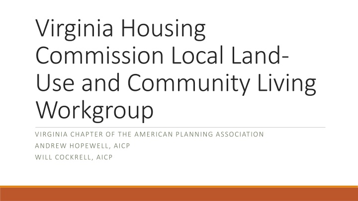 virginia housing commission local land