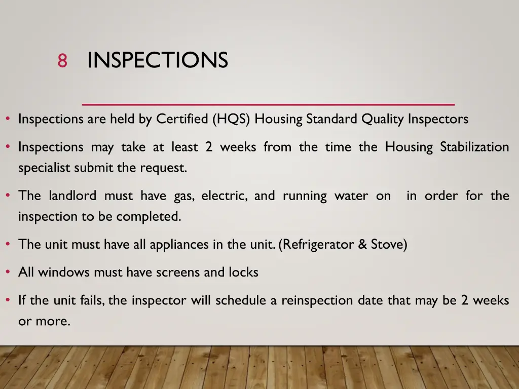 inspections