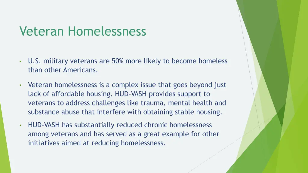 veteran homelessness