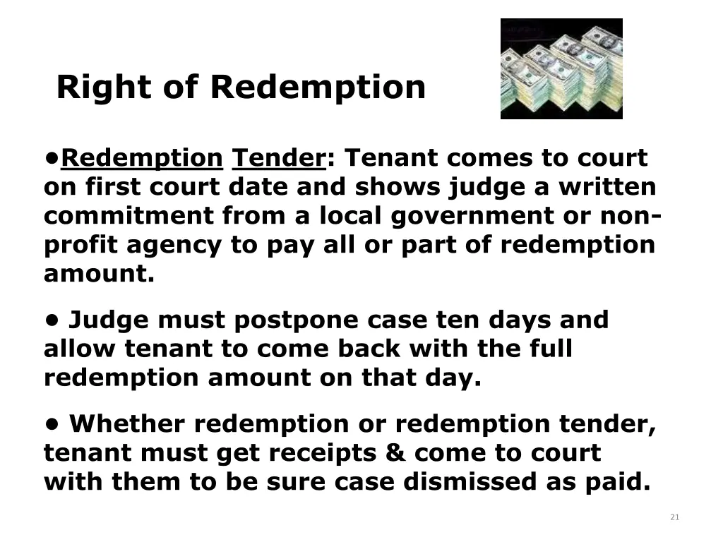 right of redemption 1