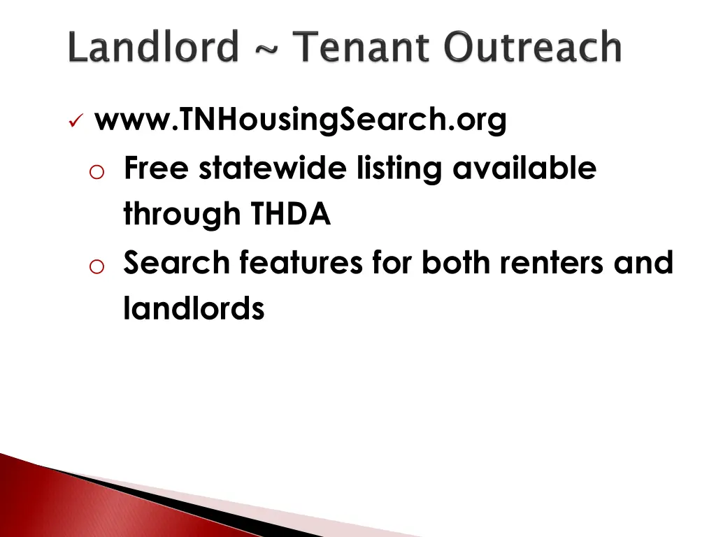 www tnhousingsearch org o free statewide listing