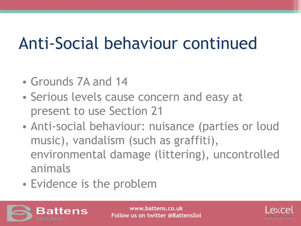 anti social behaviour continued 1