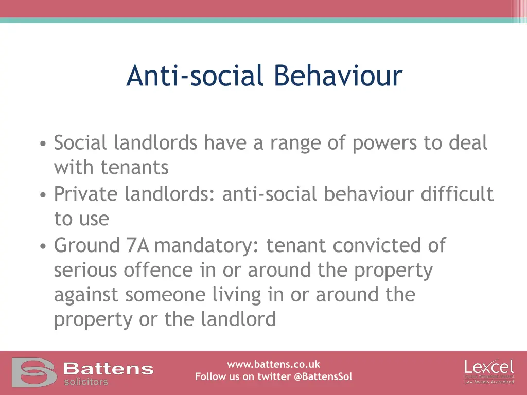 anti social behaviour