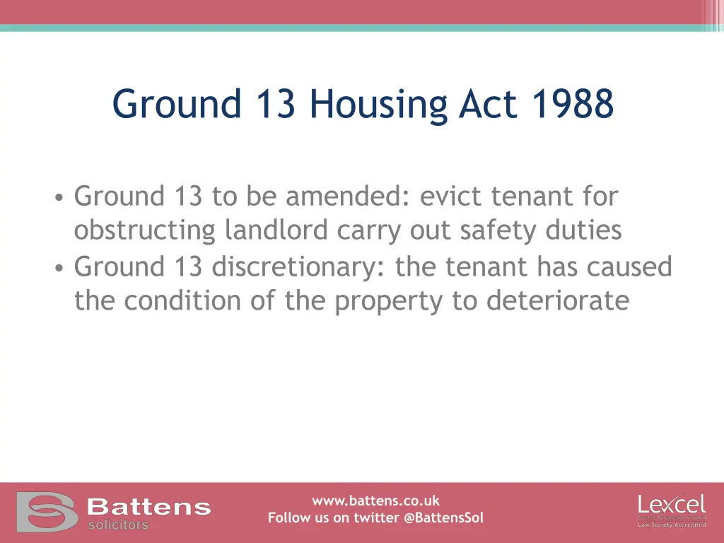 ground 13 housing act 1988