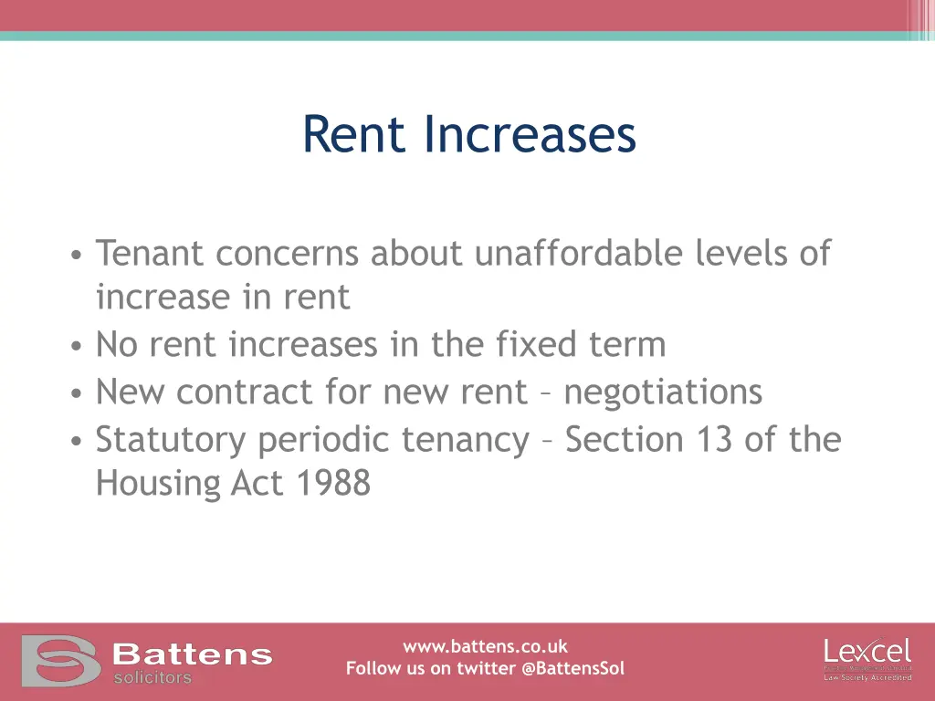 rent increases