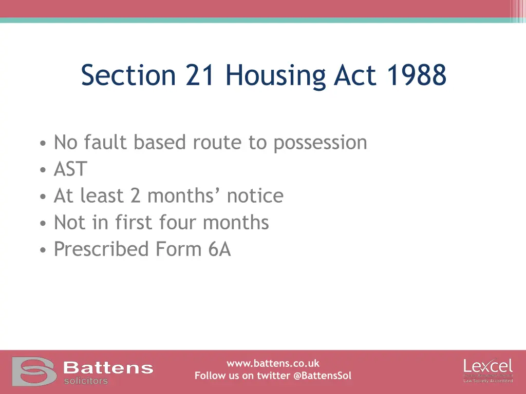 section 21 housing act 1988