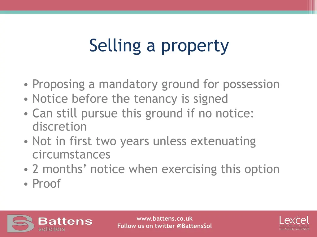 selling a property