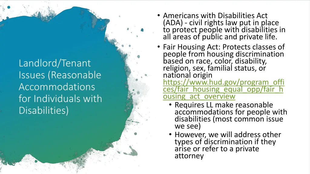 americans with disabilities act ada civil rights