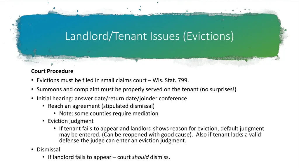 landlord tenant issues evictions 8