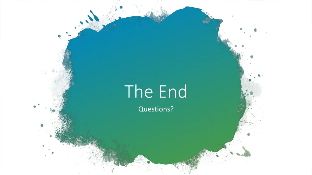 the end questions