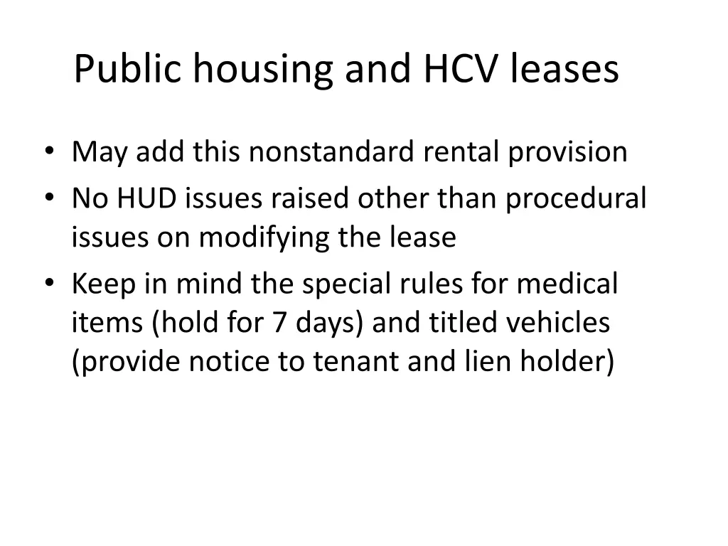 public housing and hcv leases