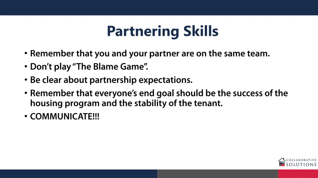 partnering skills