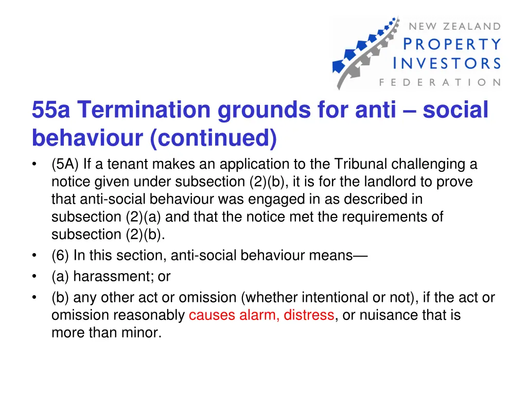 55a termination grounds for anti social behaviour 5