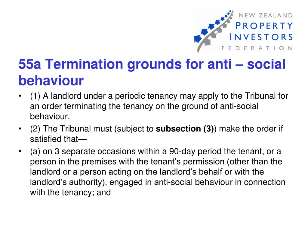 55a termination grounds for anti social behaviour