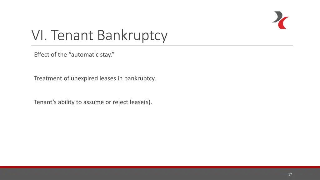 vi tenant bankruptcy