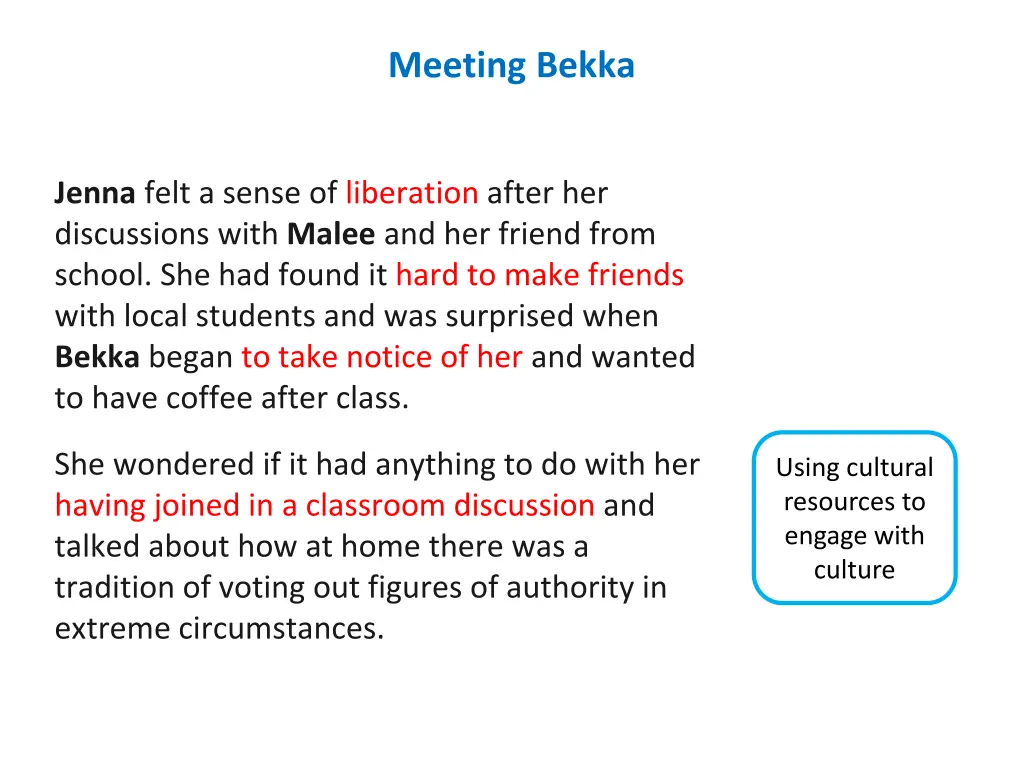 meeting bekka