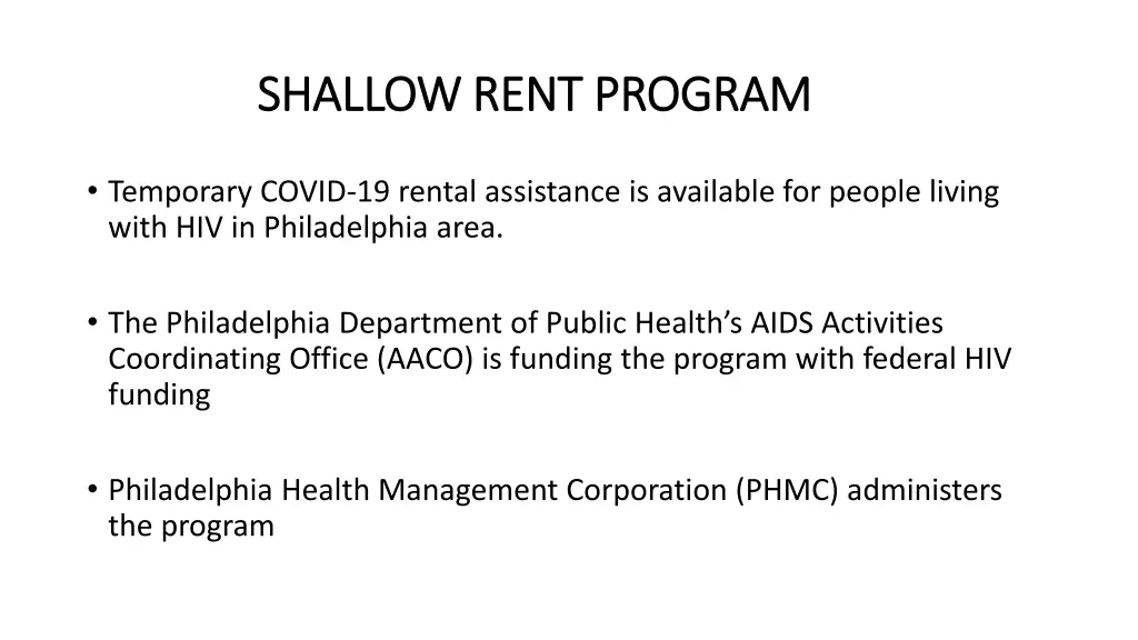 shallow rent program shallow rent program