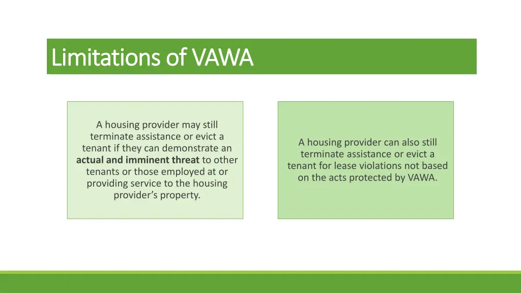 limitations of vawa limitations of vawa