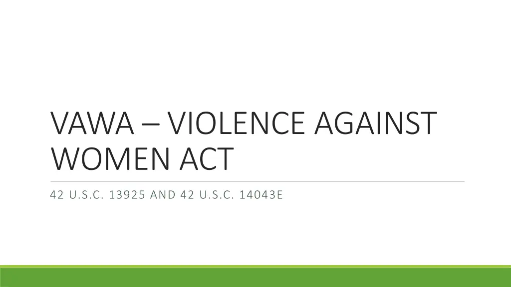 vawa violence against women act