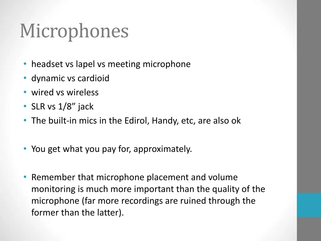 microphones