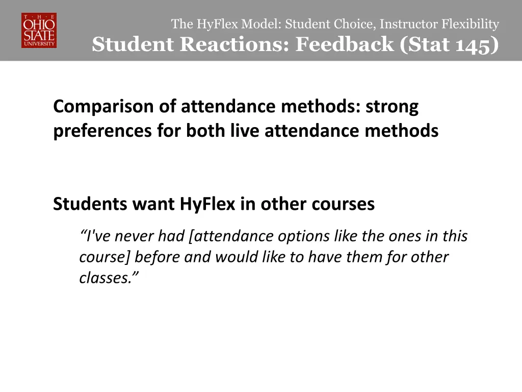 the hyflex model student choice instructor 25