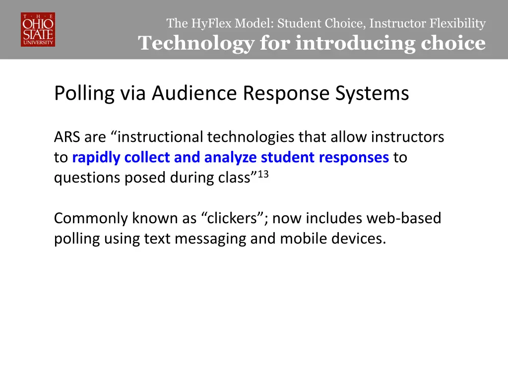 the hyflex model student choice instructor 6