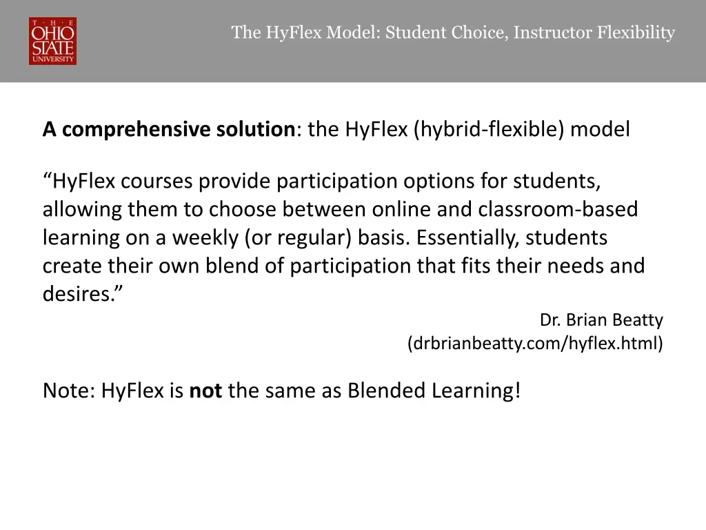 the hyflex model student choice instructor 8