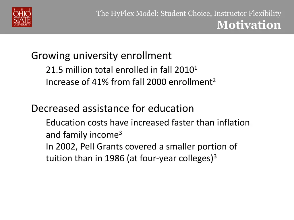 the hyflex model student choice instructor