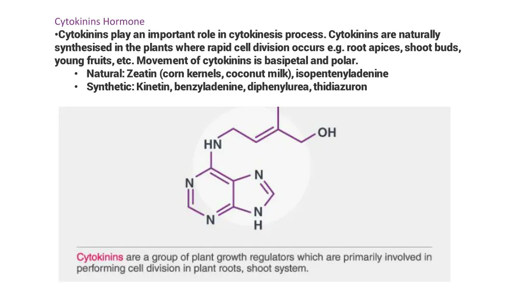 cytokinins hormone cytokinins play an important