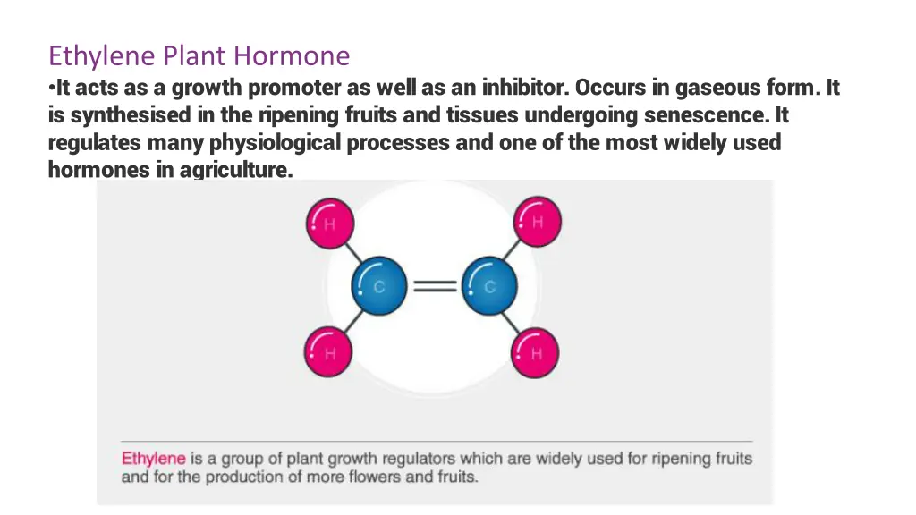 ethylene plant hormone it acts as a growth