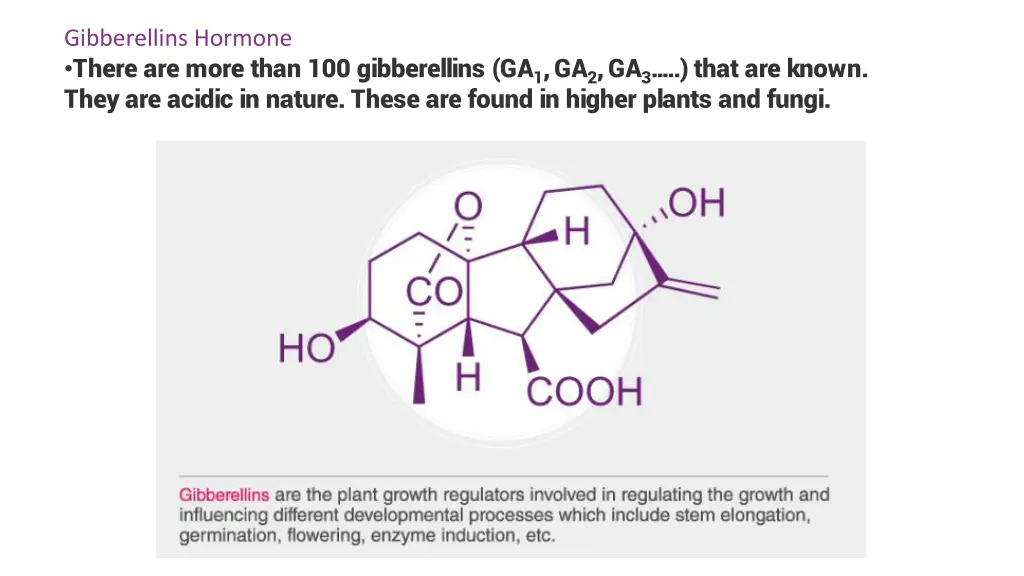 gibberellins hormone there are more than