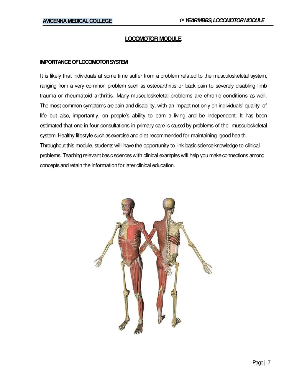 1 st year mbbs locomotormodule 4