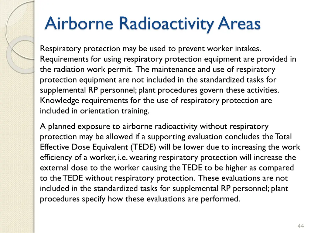 airborne radioactivity areas 1