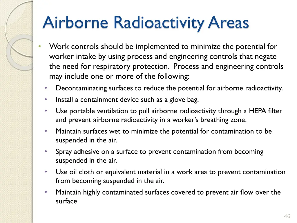 airborne radioactivity areas 3