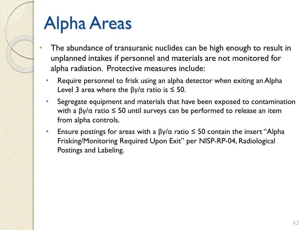 alpha areas 6